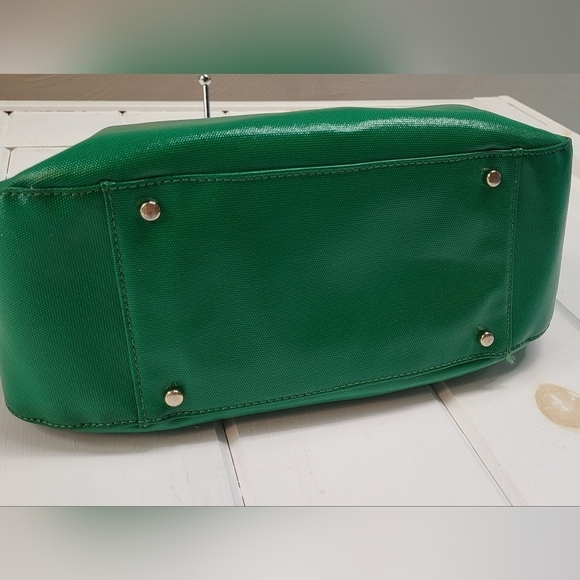 Kate Spade NY Emerald Green Shiny Top Handle Bag - Picture 4 of 13